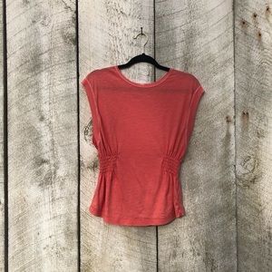 We the Free | coral side ruched top